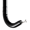 Flexible endoscope with black tubing and metallic tip for medical procedures