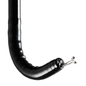 Flexible endoscope with black tubing and metallic tip for medical procedures