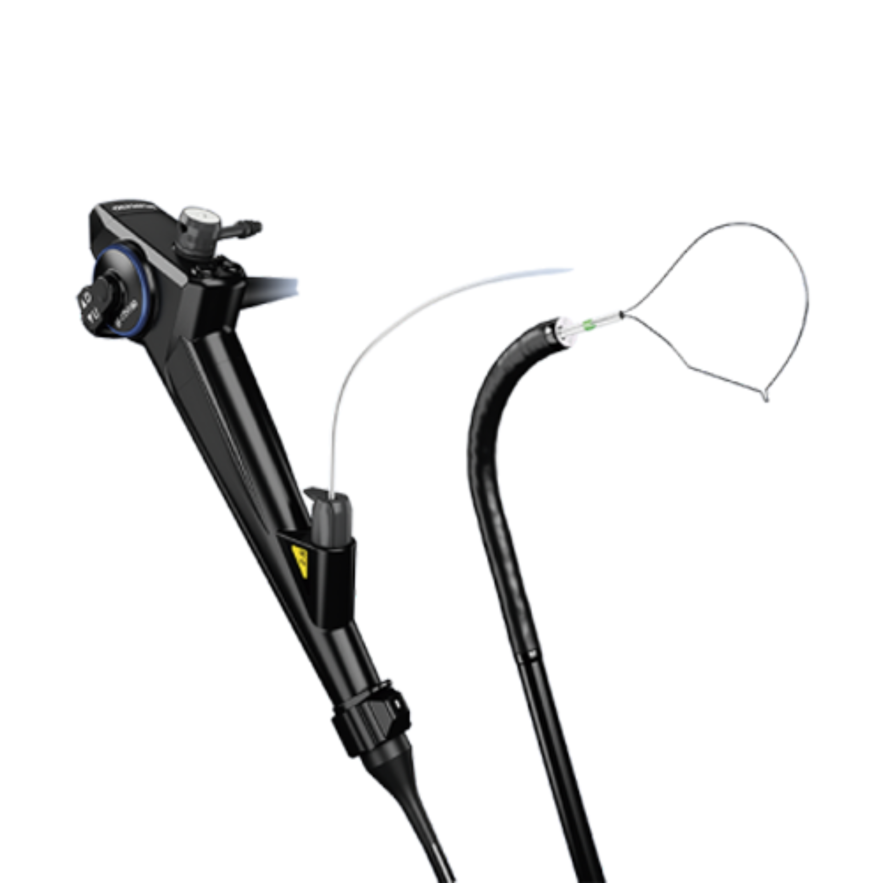 Olympus BF-1TH190 EVIS EXERA III therapeutic video bronchoscope featuring HDTV imaging, Narrow Band Imaging, and a large working channel for pulmonary interventions.
