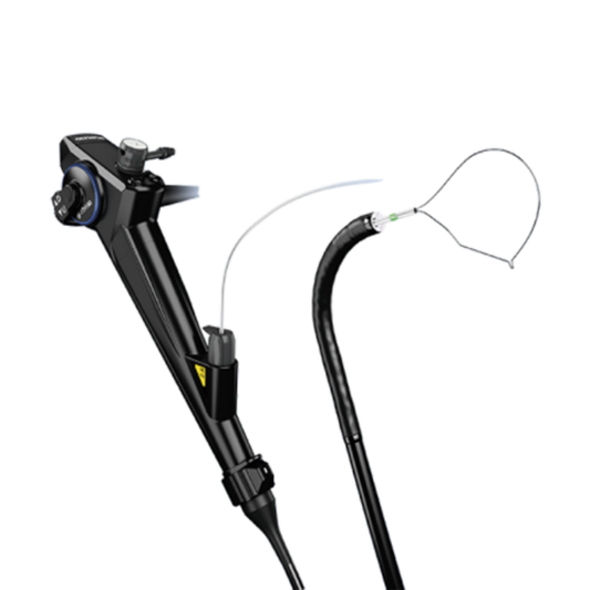 Flexible endoscope with control knobs and insertion tube for medical procedures