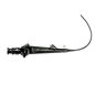 Flexible endoscope for medical procedures with ergonomic controls and sleek design