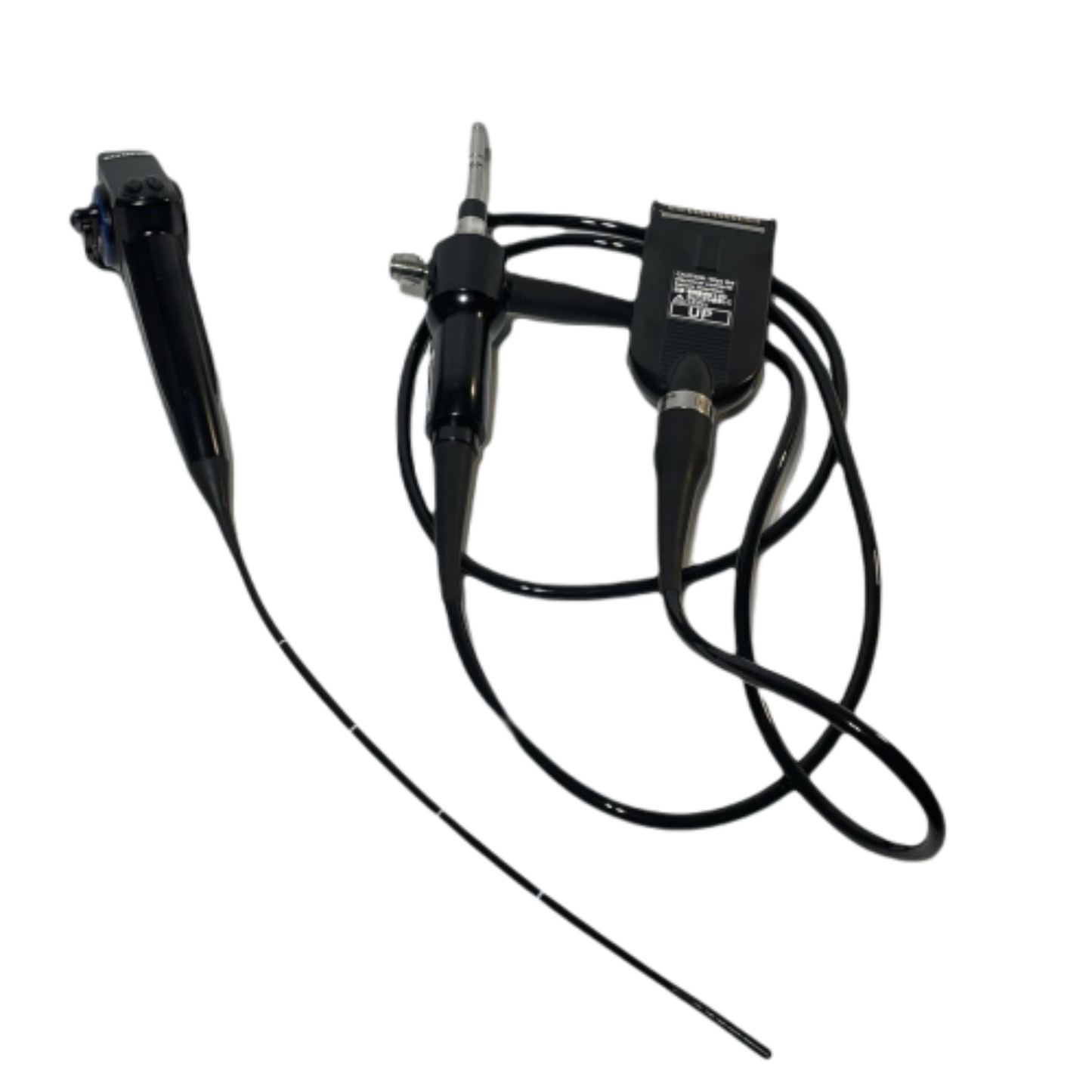 Flexible endoscope with control handle and cable for medical procedures