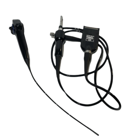 Flexible endoscope with control handle and cable for medical procedures