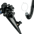 Olympus GIF-1TH190 EVIS EXERA III therapeutic video gastroscope featuring HDTV imaging, Narrow Band Imaging, close focus observation, and a large 3.7 mm instrument channel.