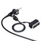 Flexible endoscope with connectors and cable for medical imaging procedures