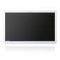 Olympus endoscopy monitor with sleek white frame and black screen for medical imaging