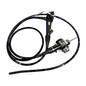 Flexible endoscope for medical procedures, featuring a sleek black design with measurement markings.