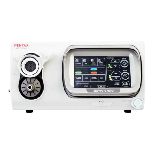 Pentax EPK-i7010 video processor providing high-definition endoscopic imaging, i-scan image enhancement technology, advanced digital processing, and superior visualization for diagnostic and therapeutic procedures.